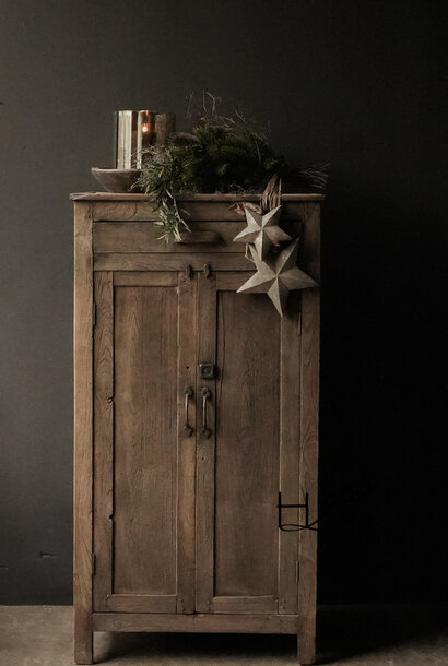 Old Unique Indian (Wabi Sabi) cabinet with drawer