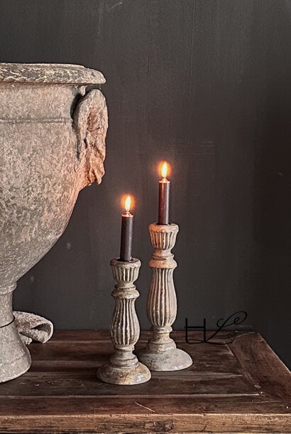 Cool wooden candlestick Mud