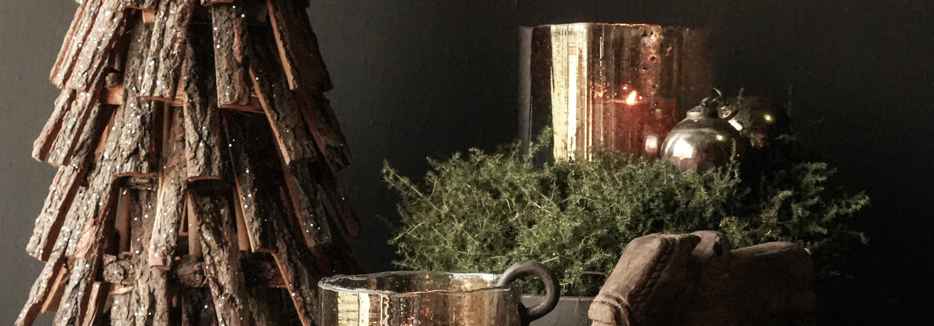 Imperfect Stoer Stone bubble brons Luster glazen windlicht van LUKSA home collection