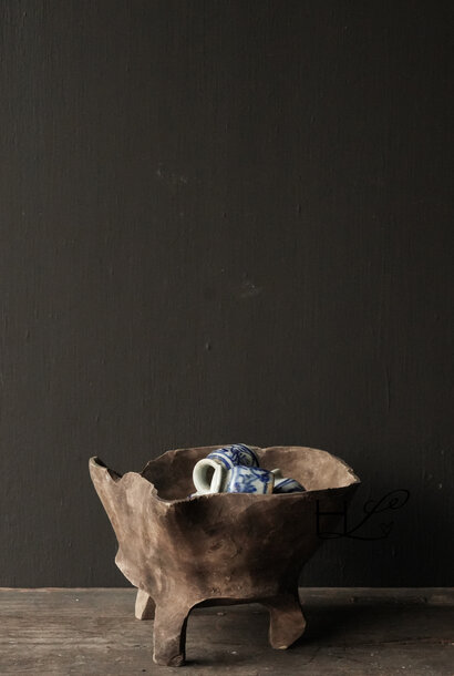 Stoer Uniek imperfect olijf houten kom, bakje