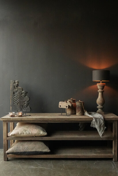 TV cabinet / wall table made of old used wood