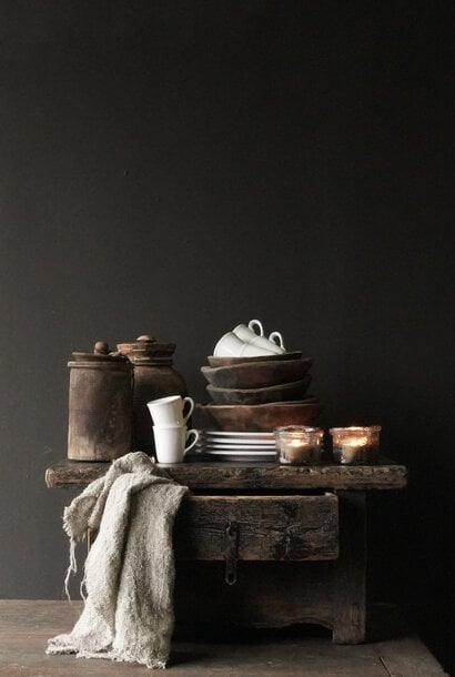 Unique old Wabi-Sabi table with drawer