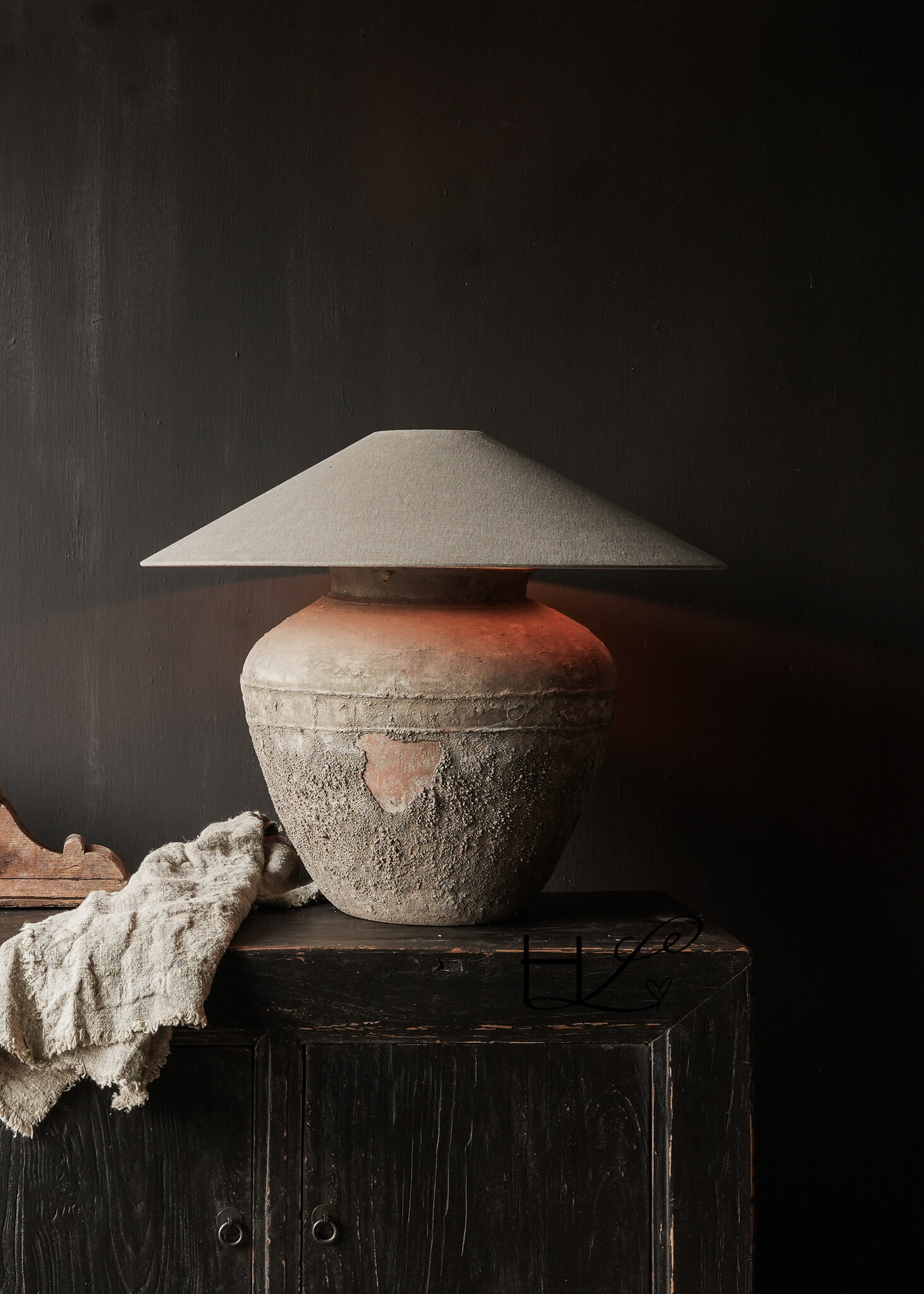 Kruiklamp van oude Authentieke Waterpot-1