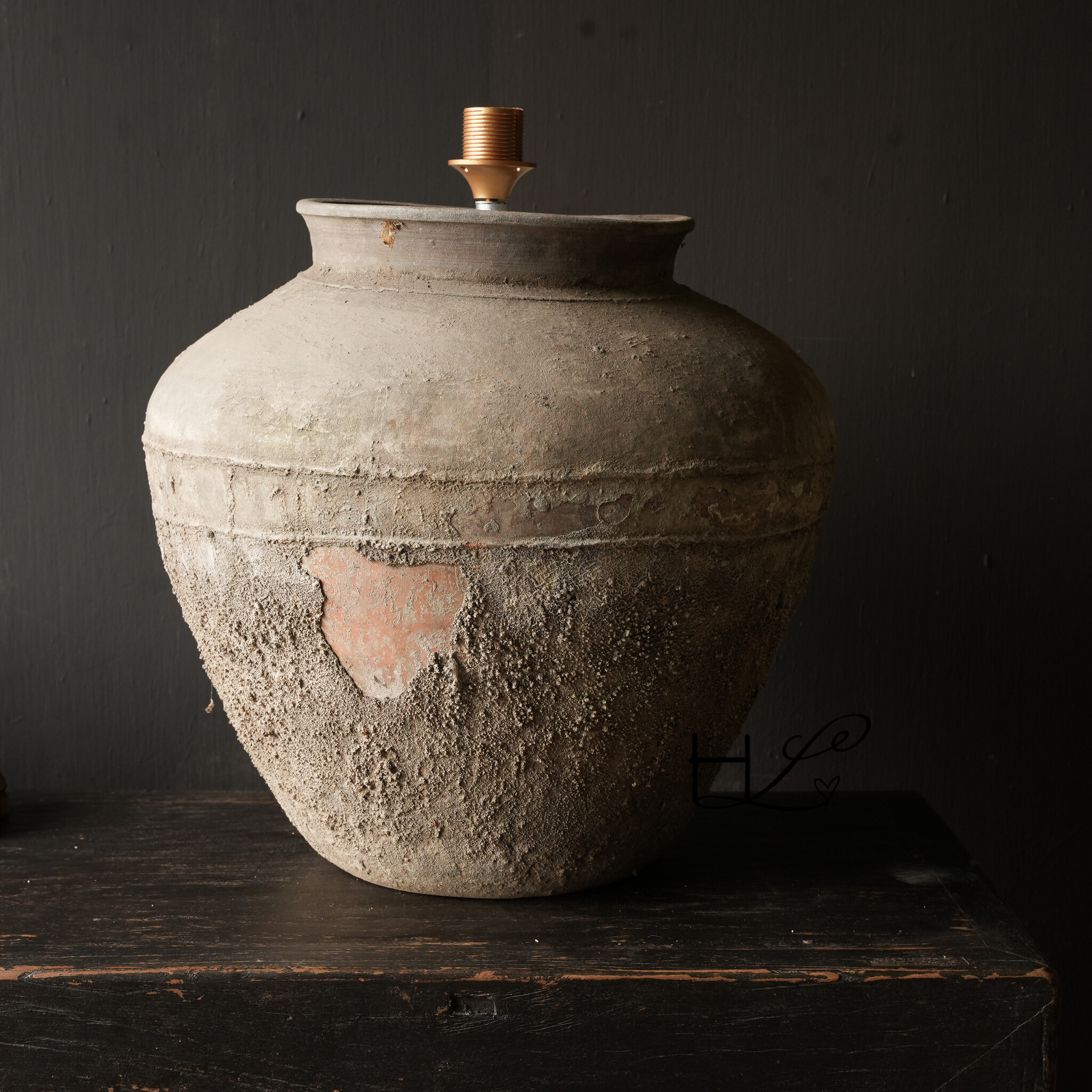 Kruiklamp van oude Authentieke Waterpot-2