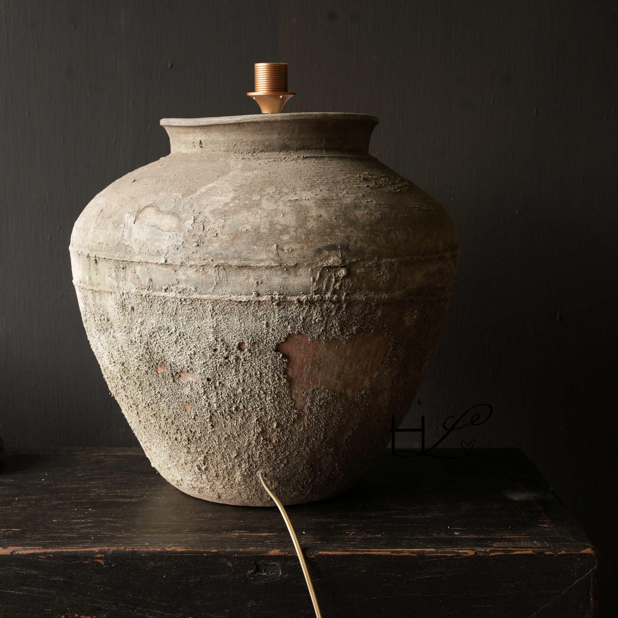 Kruiklamp van oude Authentieke Waterpot-4