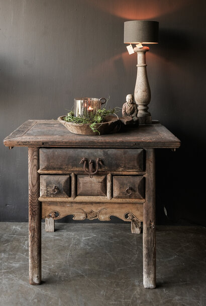 Old Antique Wabi Sabi Wooden weathered Side Table/Wall Table