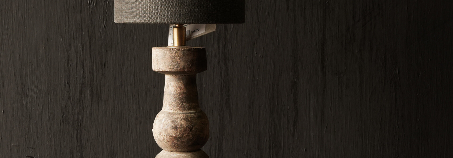 Cute little wooden baluster lamp