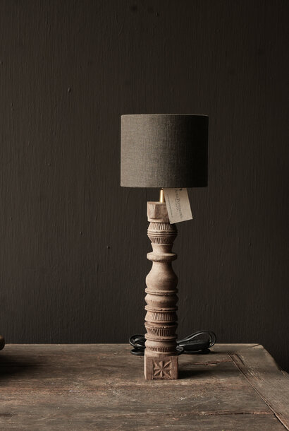 Cute little wooden baluster lamp