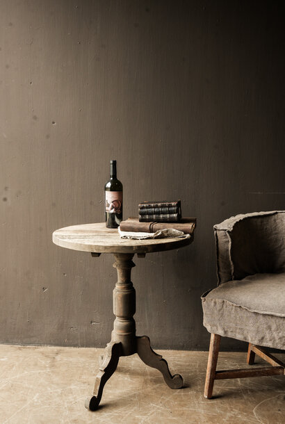 Old wooden wine table