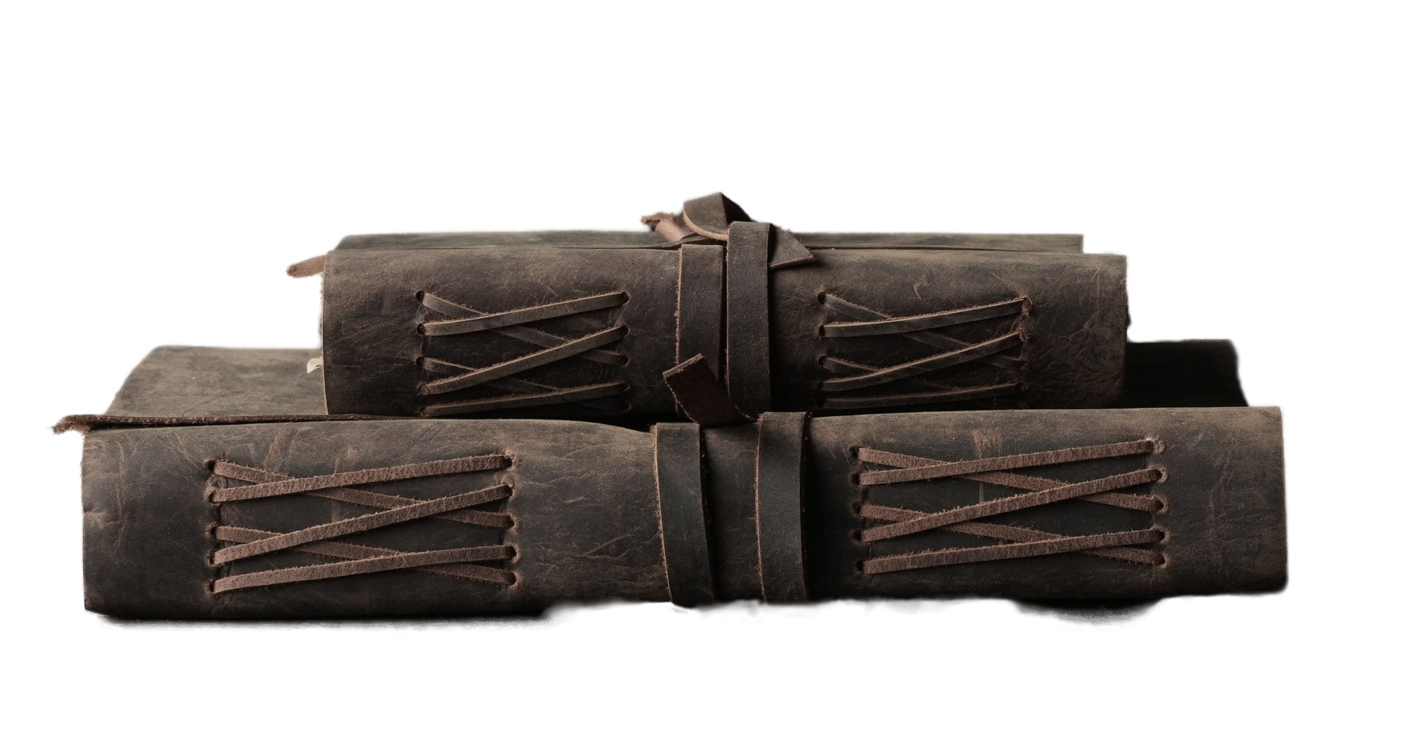 Notitie boek met leer kaft-3