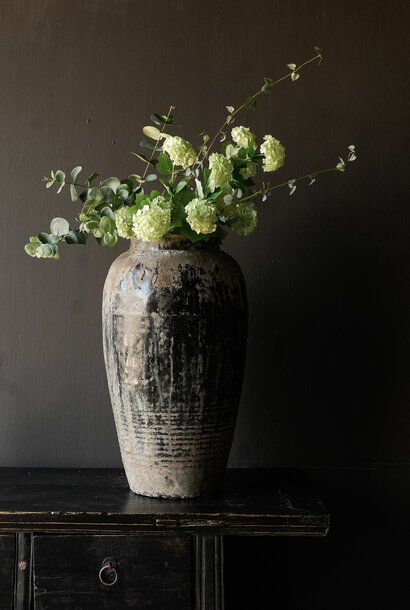 Unique Wabi Sabi Authentic weathered glazed jug