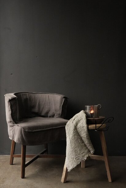 Round driftwood, Elmwood wooden stool