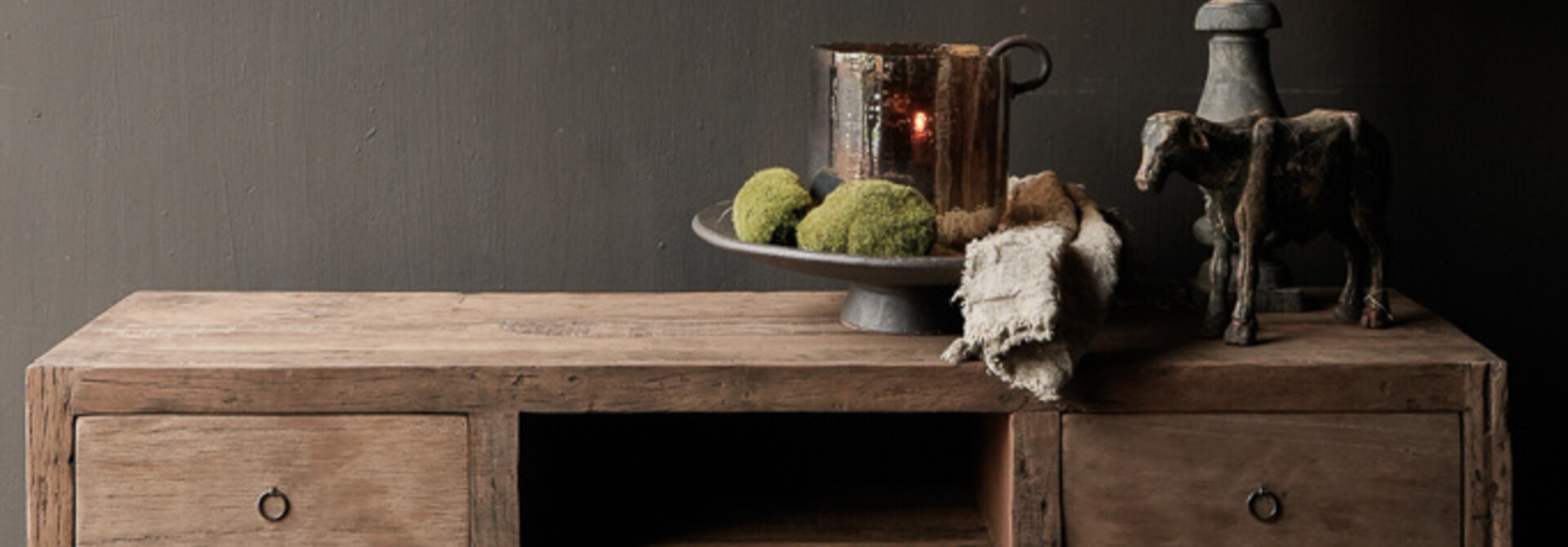 TV furniture / sideboard made of old wood