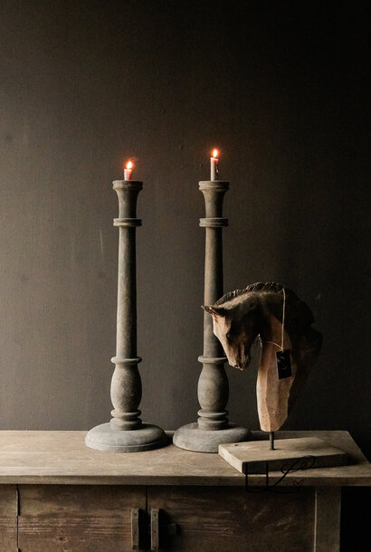High Cool old Wooden candlestick