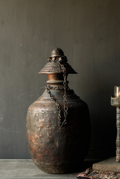 Uniek Antiek Koperen Hoffz Kruik XXL