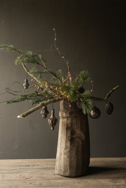 Cool glass Christmas ball black/purple