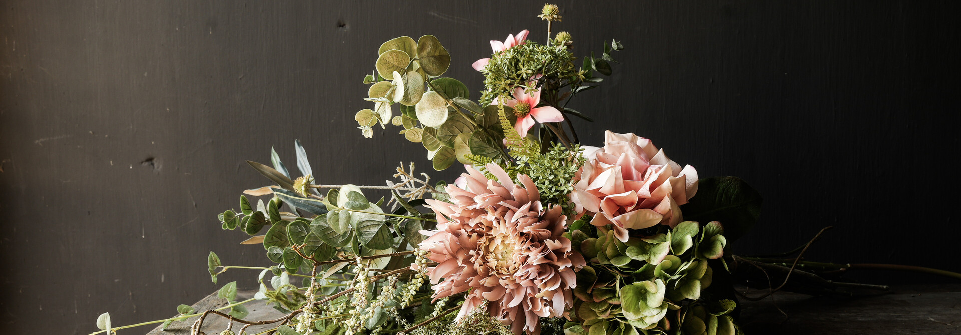 bouquet of artificial flowers