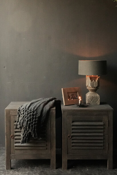 Wall table/ wooden cabinet or bedside table made of old recycled wood