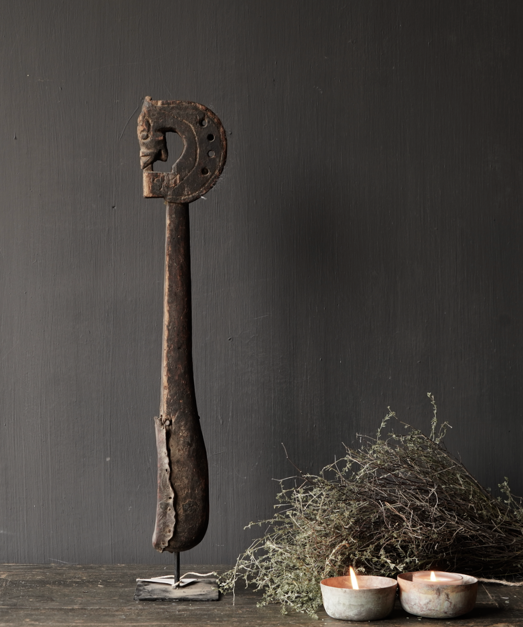 Einzigartiger alter indischer Sarangi aus Holz-4