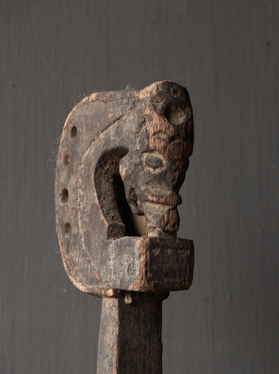 Einzigartiger alter indischer Sarangi aus Holz-6