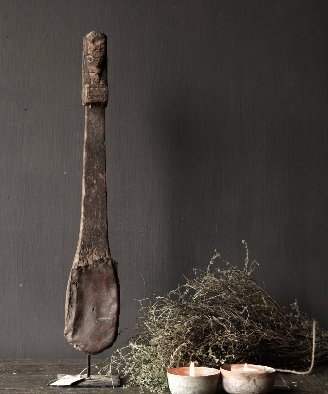 Einzigartiger alter indischer Sarangi aus Holz-7
