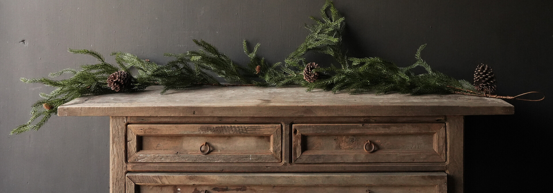 Kerst Guirlande Araucaria groen