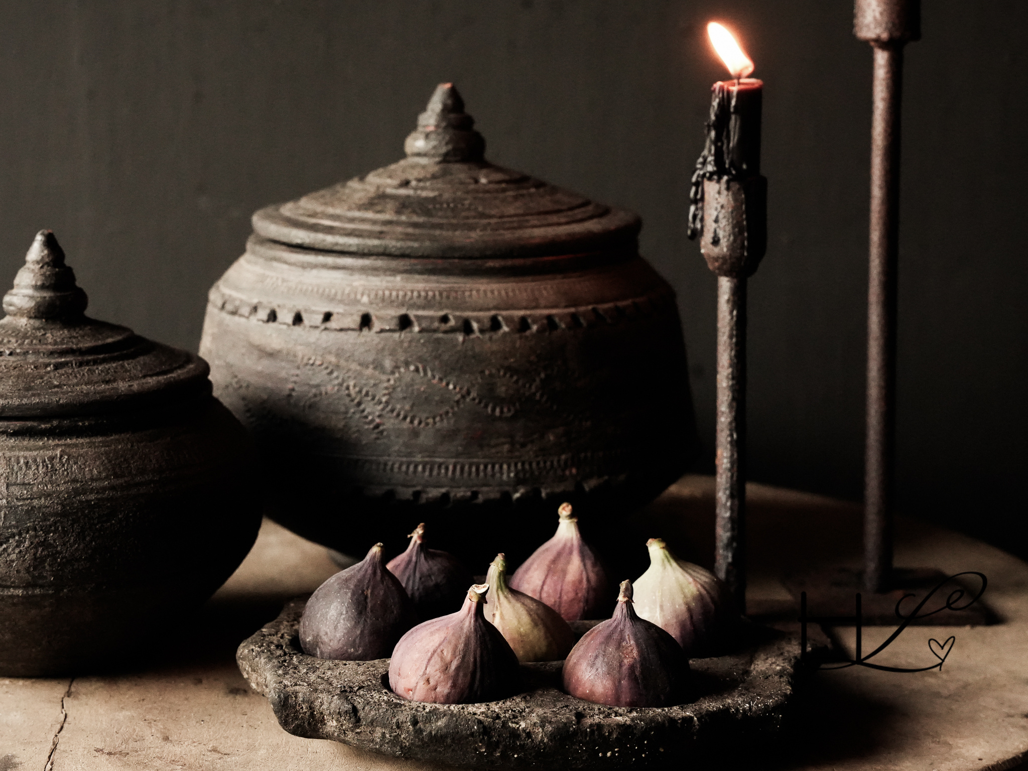 Earthenware jar with lid handmade-6