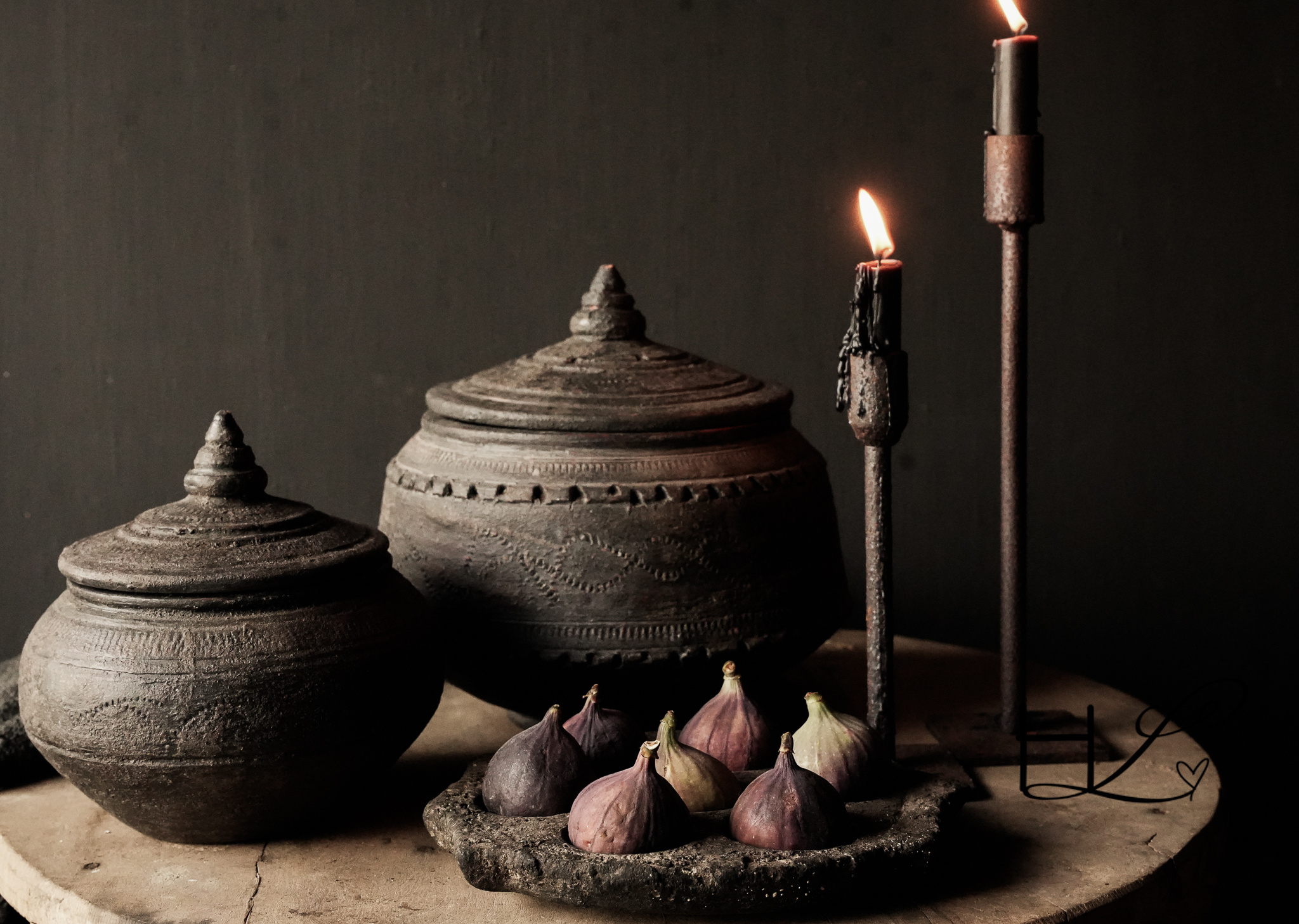 Earthenware jar with lid handmade-7