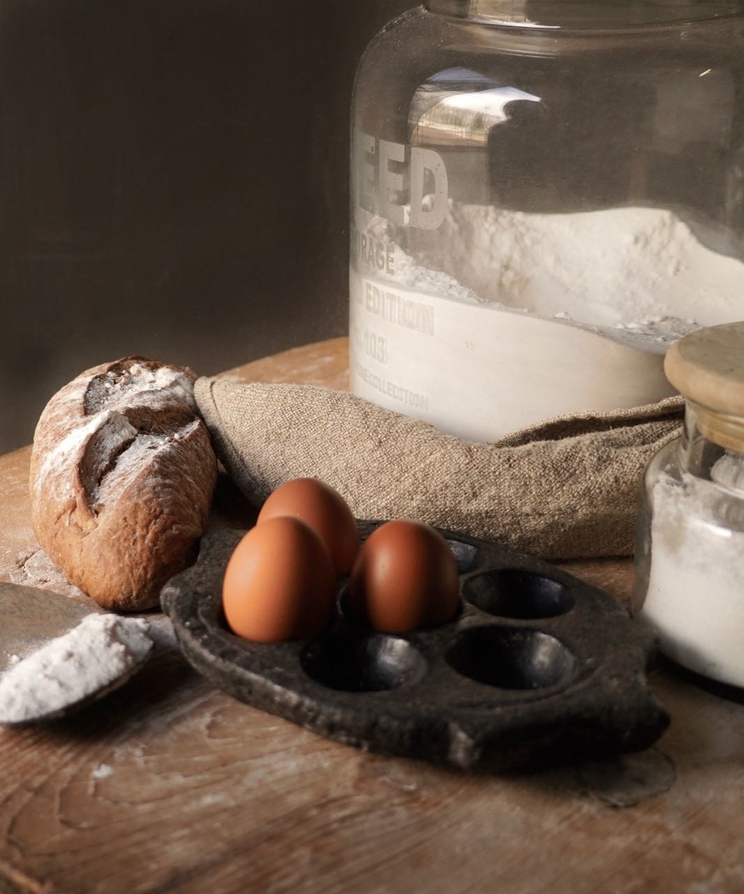 Alter indischer Takoyaki-Poffertjes-Teller aus Stein-5