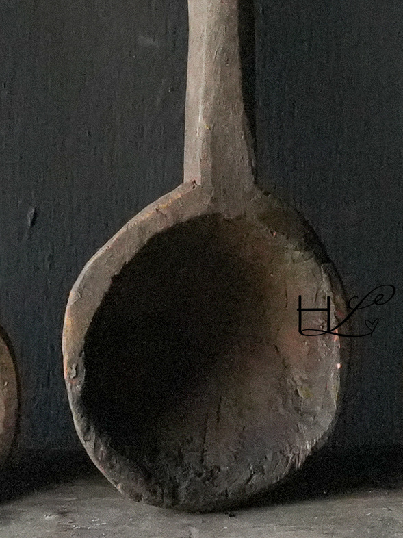 Einzigartiger alter authentischer Holzlöffel Aura Peeperkorn-7