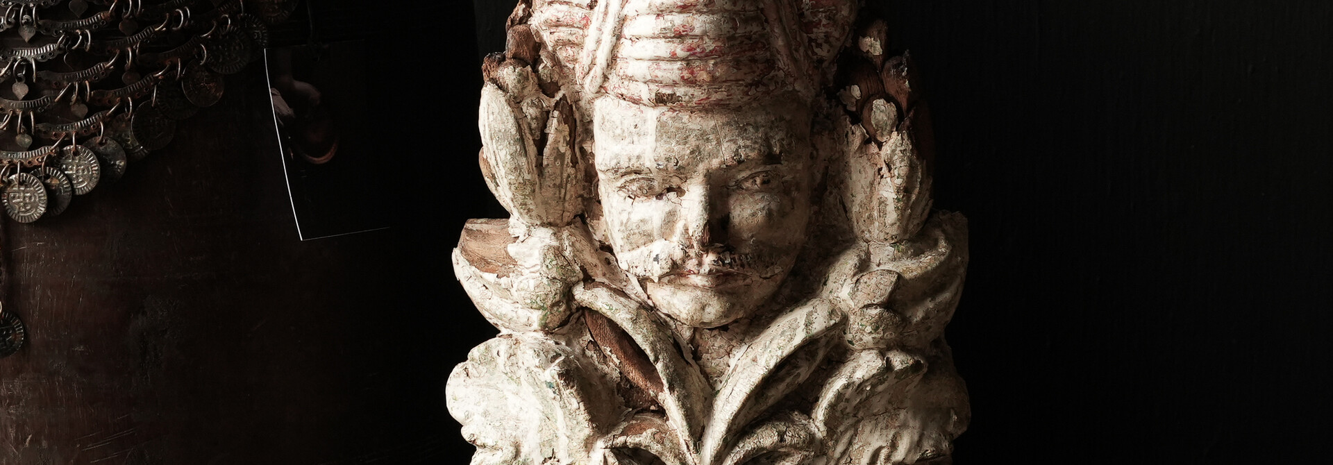 Antike Holzstatuette Indien