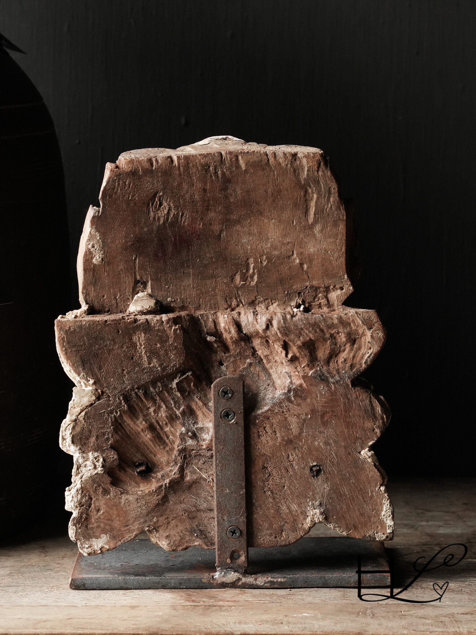 Antike Holzstatuette Indien-5