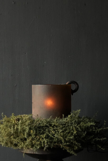 Imperfect Stoer Stone Roest  glazen windlicht