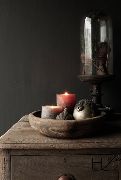 Authentische alte nepalesische Holzschale