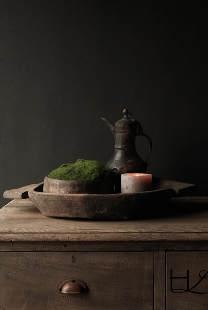 Authentic old wooden Nepalese bowl