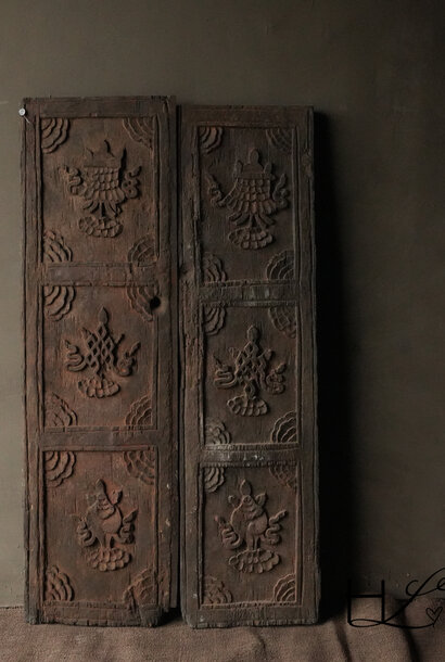 Einzigartiges antikes indisches Türenset HOFFZ