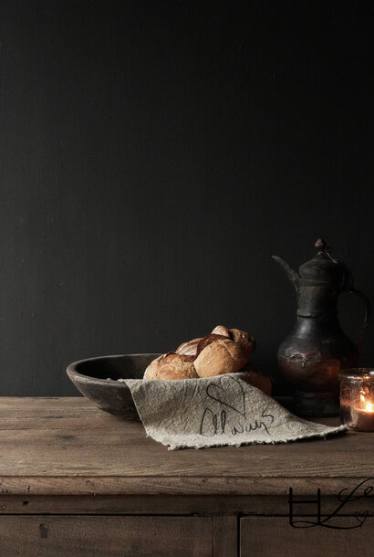 Authentische alte nepalesische Holzschale