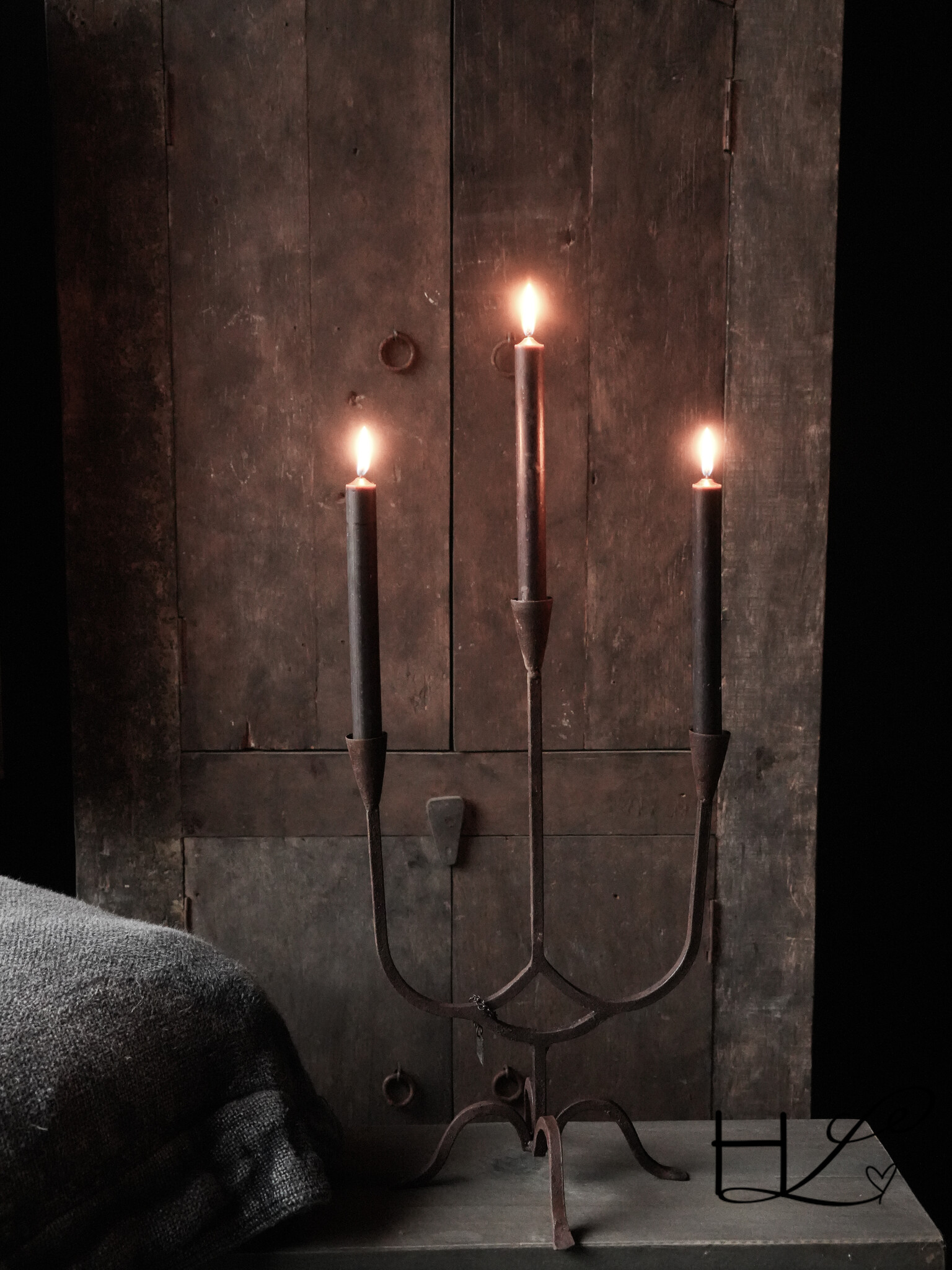 Iron Candlestick Marrakech L (3-arms) Aura Peeperkorn-2