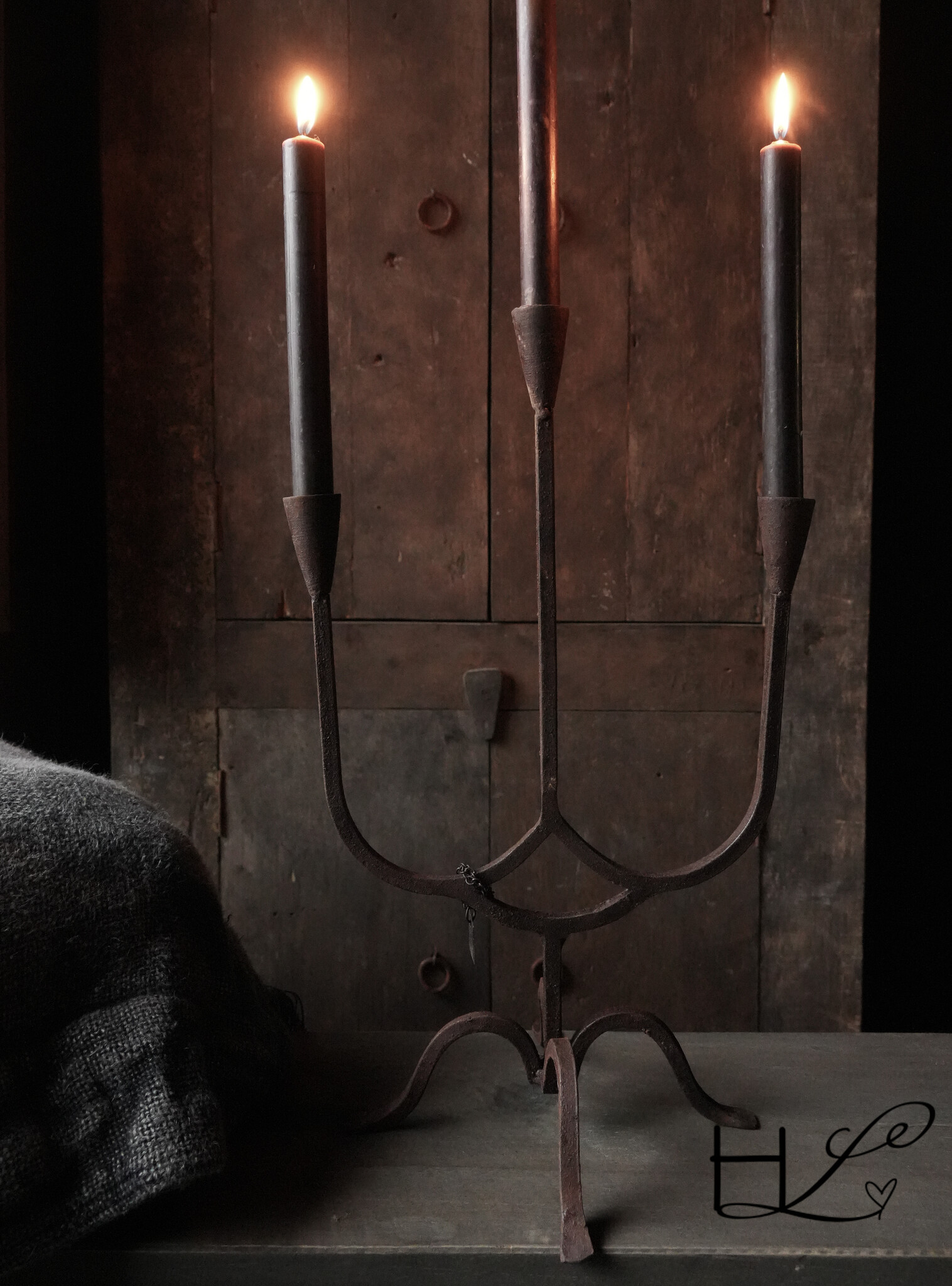 Iron Candlestick Marrakech L (3-arms) Aura Peeperkorn-3