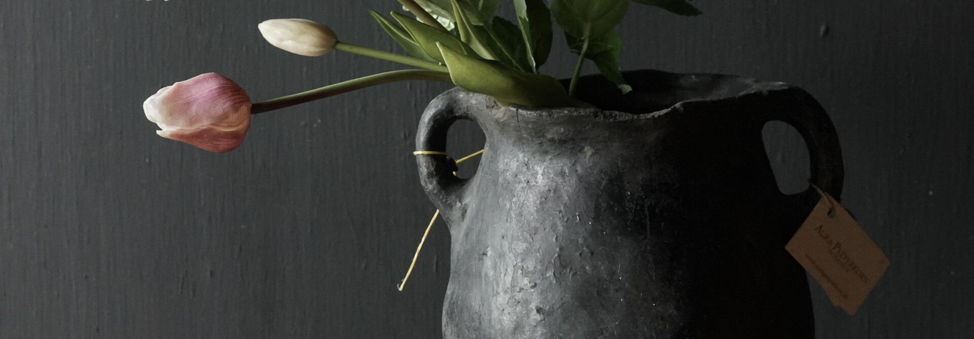 Antique wabi sabi Turkish pot / jug Aura peeperkorn interior