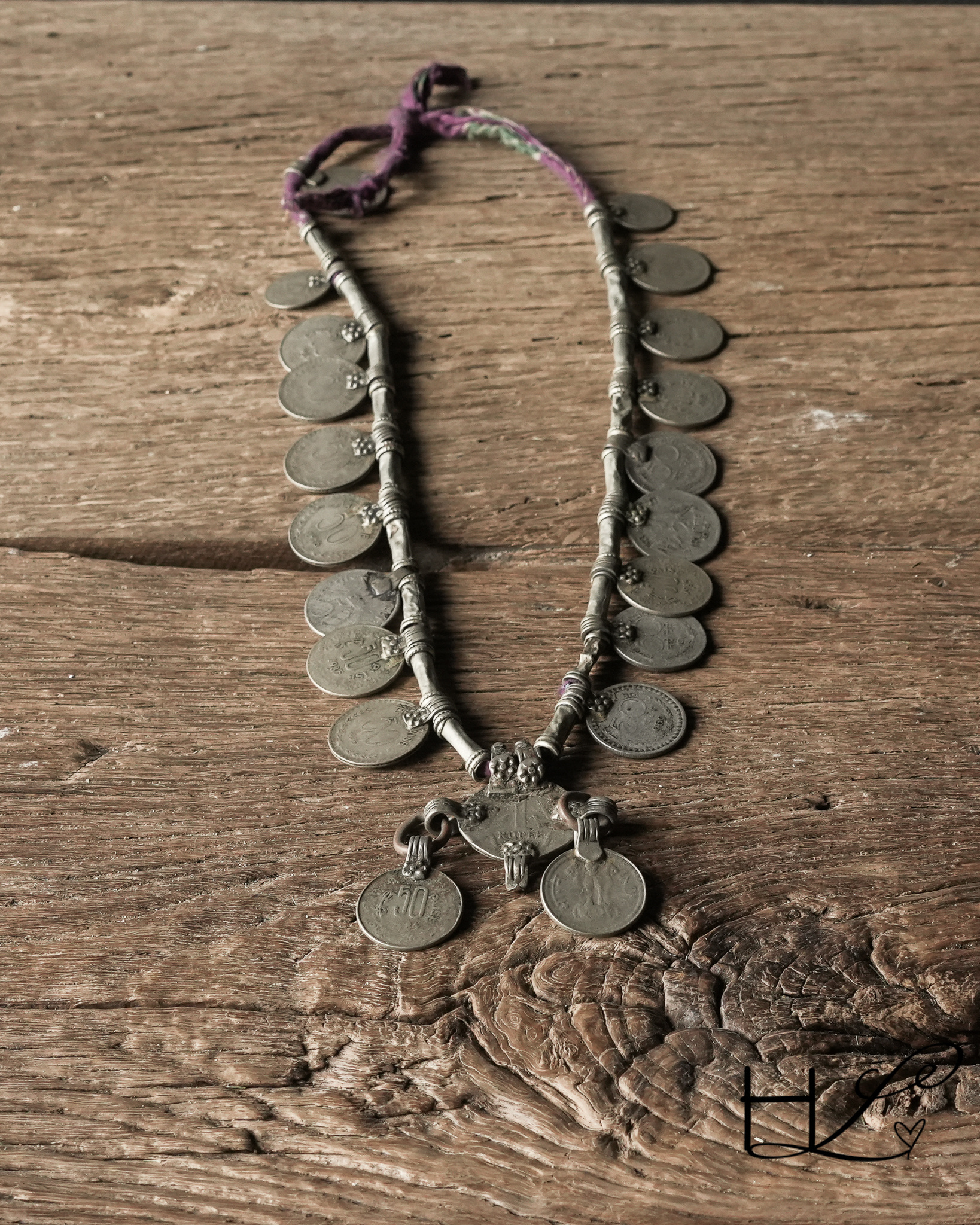 Einzigartige antike Münzkette-1
