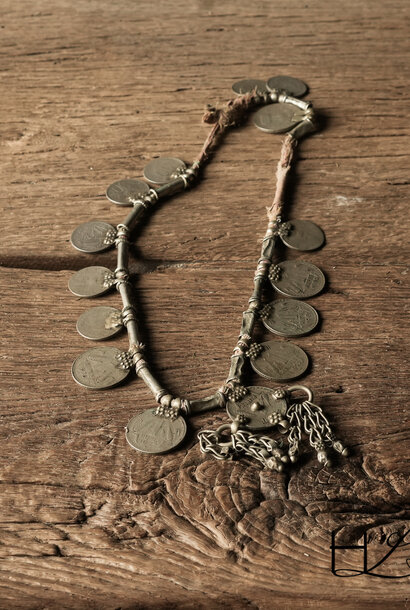 Unique old coin necklace