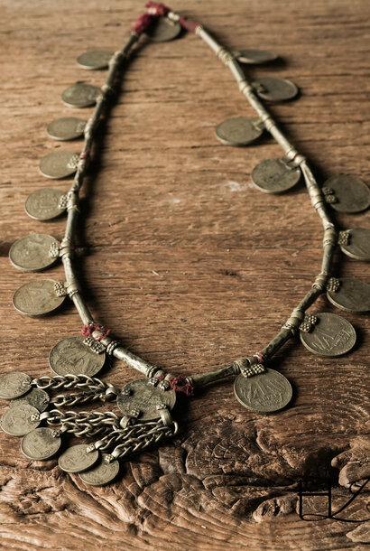 Uniek oud Munten ketting