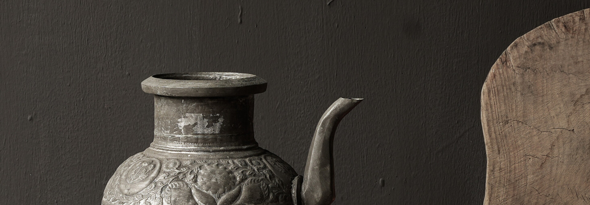 Osmanischer antiker Krug aus Zinn/Kupfer