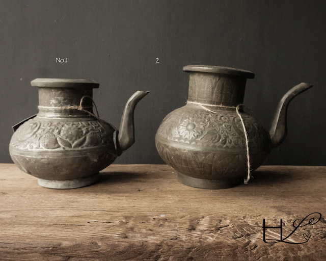 Osmanischer antiker Krug aus Zinn/Kupfer-2