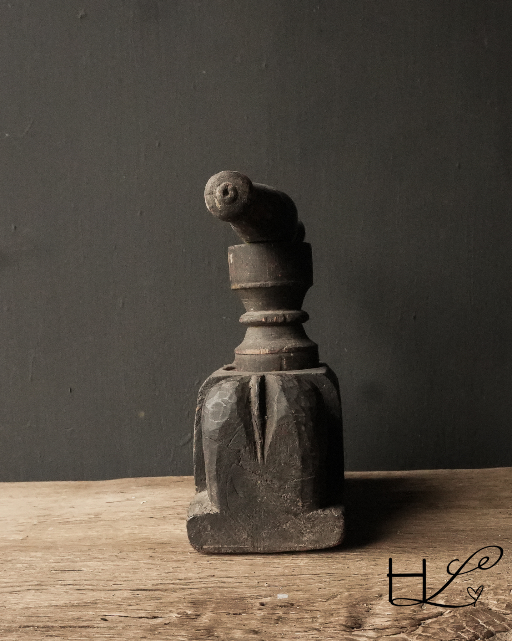 Unique find Antique wooden handmade press from India-4