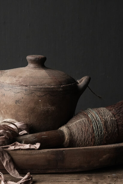 Beautiful Unique Antique Earthenware Berber Pot