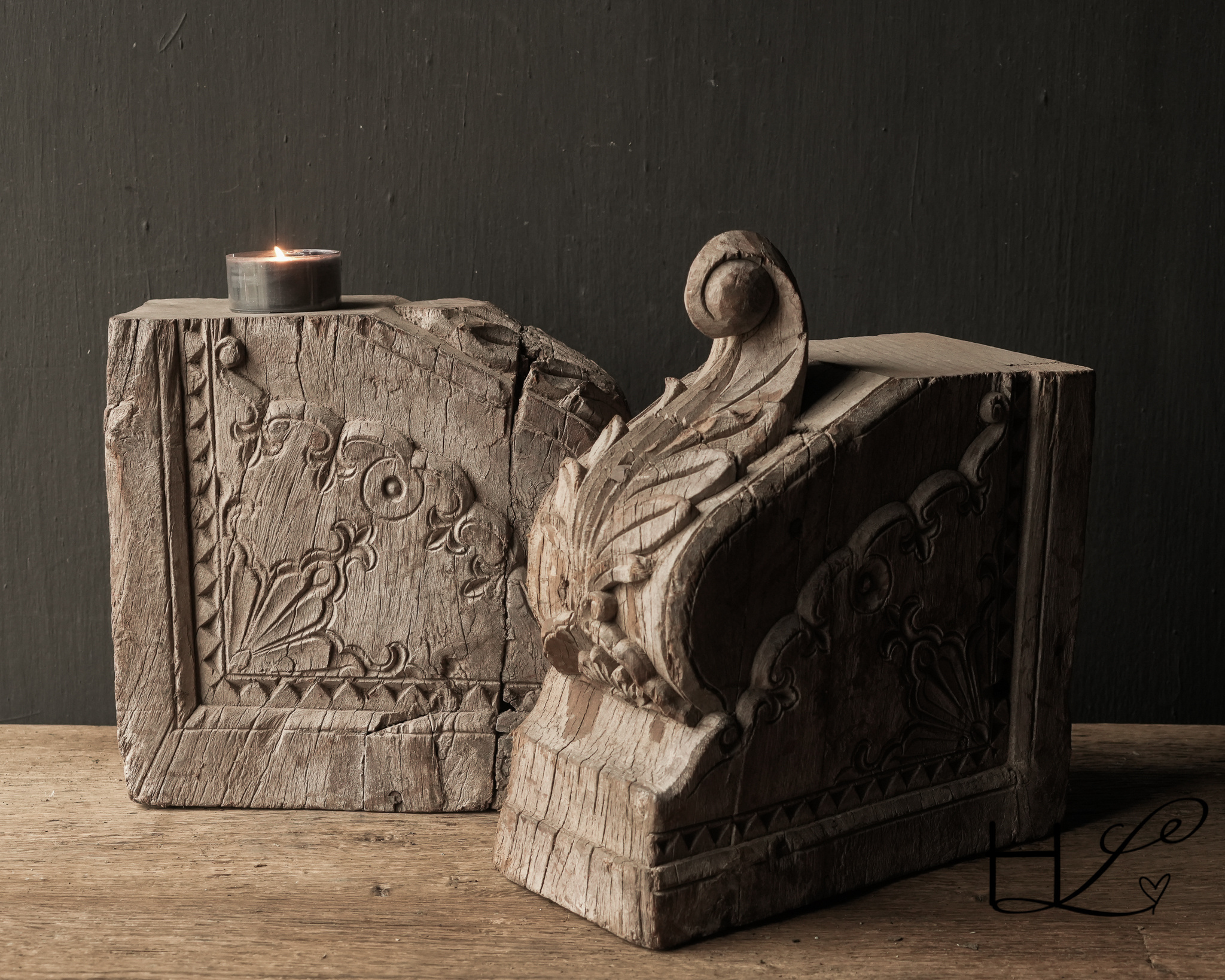 Antikes Holzornament-4