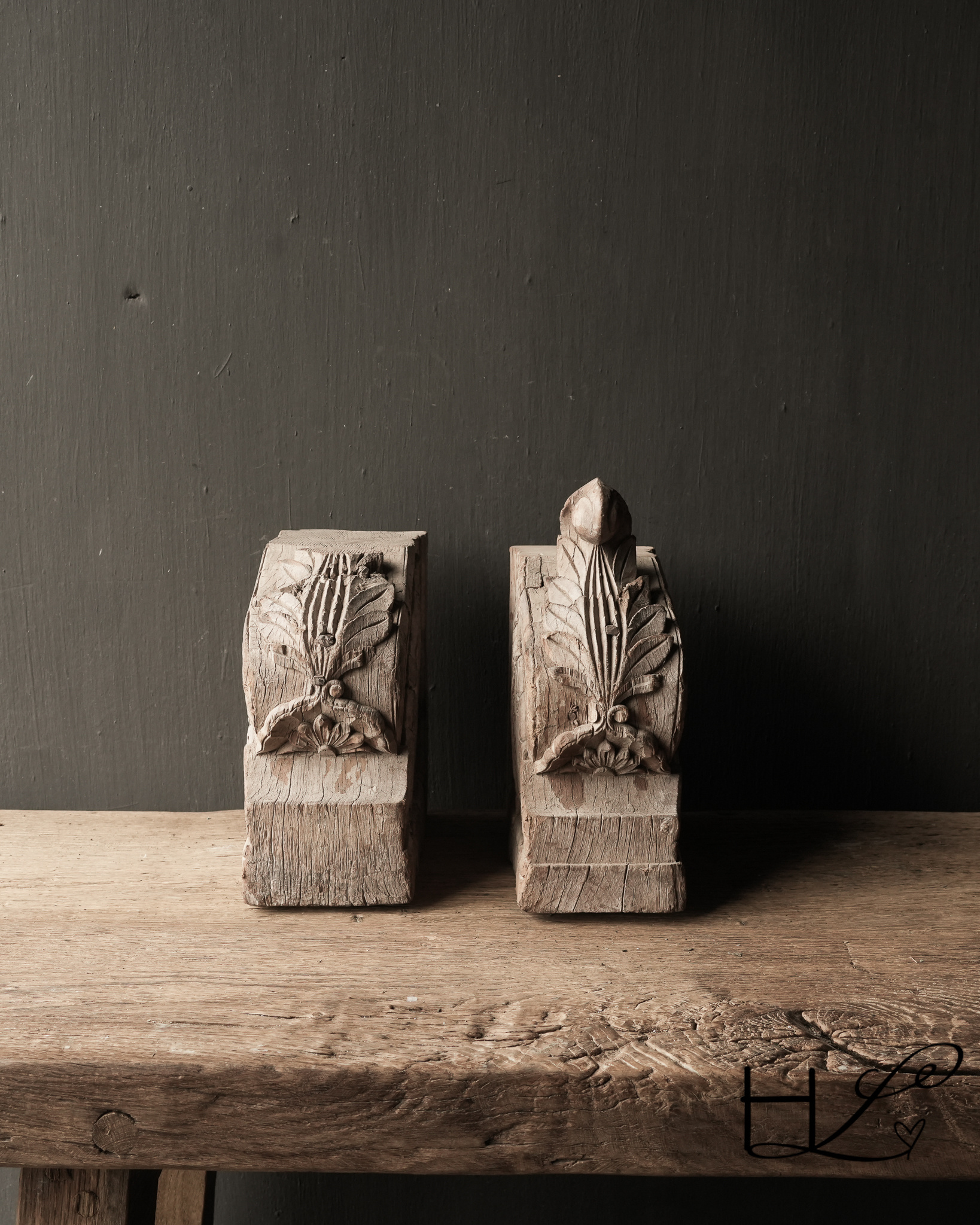 Antikes Holzornament-6