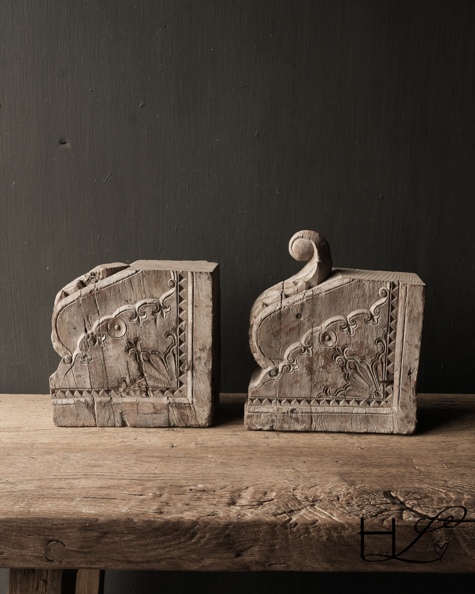 Antikes Holzornament-7